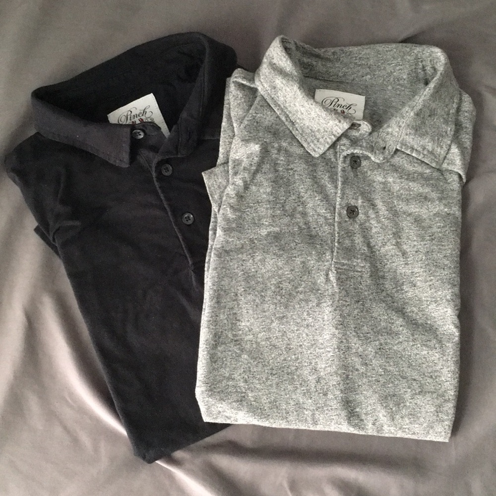 Two Cole Haan Soft Cotton Polo Shirts size S